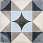 24410 ART NOUVEAU PALAIS BLUE 20*20 EQUIPE