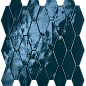 fRW8 Glim Blu Navy Rombi Mosaico Brillante 31x35,5 FAP Ceramiche