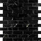 Mosaic Estrada Nero Brick bone 32.1x29.9 Velsaa
