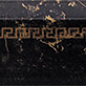 240773 MARBLE TORELLO NERO 4x58,5 Versace (Gardenia Orchidea)