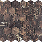 Mosaic Copper Slab Black 48 Hexagone 30.9x32.2 Velsaa