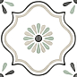 31084 TANGER SAND FLOWER R9 12.3x12.3 Harmony
