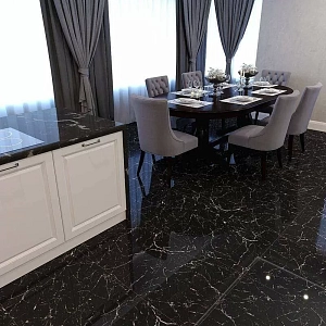 Black Marble Cube Ceramica