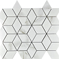 Mosaic Statuario Eva 3d diamond 37.1x34.7 Velsaa
