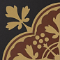 150N504D001 Decor Deauville 01 (ROU COG NOI) 15x15 Winckelmans
