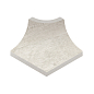 Плинтус радиальный внешний угол Marble 401 Siena R9 42х33х50 Kerastep фото в миниатюре