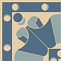 ENC 24A Ivory (D.Blue, L.Blue) 10x10 Winckelmans