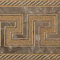 240207 MARBLE FASCIA GRECA MARRONE SAB 11,5x58,5 Versace (Gardenia Orchidea)