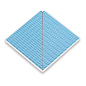 21221 IK Petit Carre Внутренний угол плитки с буртиком Light Blue 12x12 Serapool фото в миниатюре
