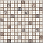 DAO-03 Travertine, Dark Emperador камень+травертин 2.3х2.3 30х30 DAO