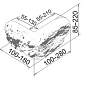 Дублин 122 Угол 100-280х100-180х85-220х45 Камелот