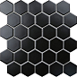 Hexagon small Black Matt (IDL4810) 27.2х28.2 StarMosaic