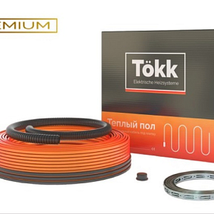 Кабель нагревательный Black Teflon 20 Вт/м.п. Tökk