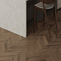 Wood Latina Brown Chevron Laparet