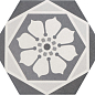 21357 Hexatile Harmony B&W 17,5x20 EQUIPE