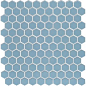 HG103 Hexagon Mosaic Light Blue 2,65 30x30 Serapool