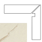 240631 MARBLE BATTISCALA BIANCO DX LAP 8x117.2 Versace (Gardenia Orchidea)