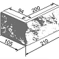 Неаполь 384 Угол 210х105х70х20 Камелот