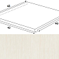 DCC4J360 Defile white left corner 42*42 RAKO