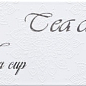 Decor Veronika Brillo Tea Cup Blanco 10x40 Monopole Ceramica