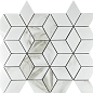 Mosaic Statuario Eva 3d diamond 37.1x34.7 Velsaa