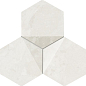 Scoria white 19.2x16.5 Tubadzin