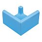 K141 Наружный угол водоотводного канала Light Blue 15,5x15,5 Serapool фото в миниатюре