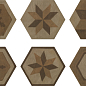 173063 GEA ESSAGONA DECORO COLORI Caldi 40.9x47.2 Settecento