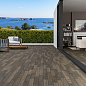 Chevron Ancona Chocolat 8x40 Ecoceramic
