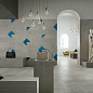 752770 Matrice Trama 3 F4 Azzurro Ret 80x80 Cedit