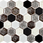 Esagono misto griggio (50x44) 28.5x24.5x8 Imagine lab