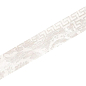 263243 Inserto decoro Chevron Ice 7,63x45 Versace (Gardenia Orchidea)
