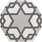 21357 Hexatile Harmony B&W 17,5x20 EQUIPE