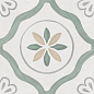 Sirocco Green Petals 22,3x22,3 Harmony