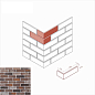 324-65 Кельн брик Design Угол 9x20x6.5 White Hills
