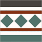 Victorian Dreams Cenefa Bristol Green 22,5x22,5 Kerlife (Navarti) фото в миниатюре