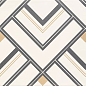 Dekor Bonella white 30.8x60.8 Tubadzin