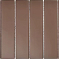 Y45P827 Strip Коричневая матовая 4.5x19.5 28.8x19.5 Porcelain mosaic фото в миниатюре