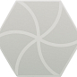 127012 FANCY WAVES GREY R10 20x23 DNA Tiles