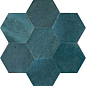 MFFF Lume Blue Lux Esagona 21x18.2 MARAZZI Italy