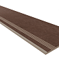 Ступень CA03 Cave Brown неполированный с насечками 30x120 Estima
