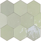 122083 ZELLIGE HEXA MINT 10,8x12,4 WOW