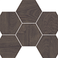 Мозаика SI04 Selection Hexagon неполированная 25x28.5x1.0 Ametis by Estima