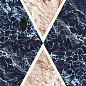 763514 Araldica Triangoli Blu Lucida R 6mm 120x240 Cedit