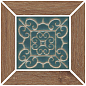 ID155 Вставка Тровазо наборный бежевый тёмный матовый 13x13x0,9 Kerama Marazzi