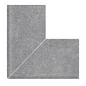 Наружный угол 90° Cement Grey Flat Handle 25x25 Serapool