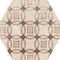 22098 Hexatile Cement Garden Sand 17,5x20 (17 видов паттерна) EQUIPE