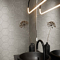 Cosmo Hex Black 20x24 Click Ceramica