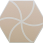 127010 FANCY WAVES CAFE R10 20x23 DNA Tiles