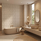 344 Аляска Лайт рельеф вертикальный 32,5х100 Eurotile Ceramica фото в миниатюре 8